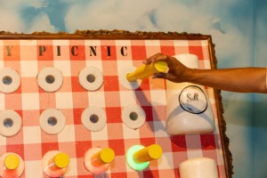 An escape room puzzle that looks like a picnic